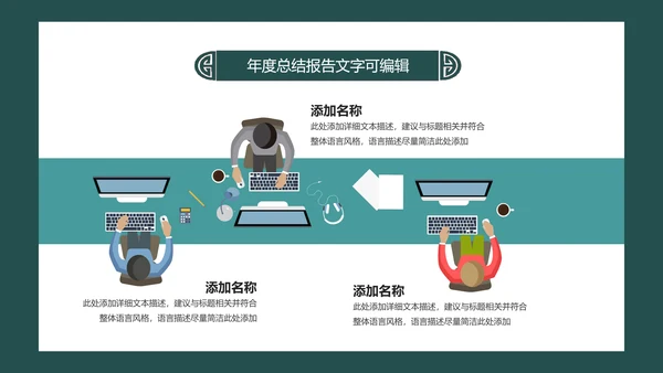简约小清新工作总结计划PPT模板