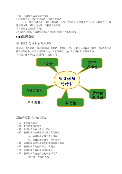 房地产项目管理期末复习