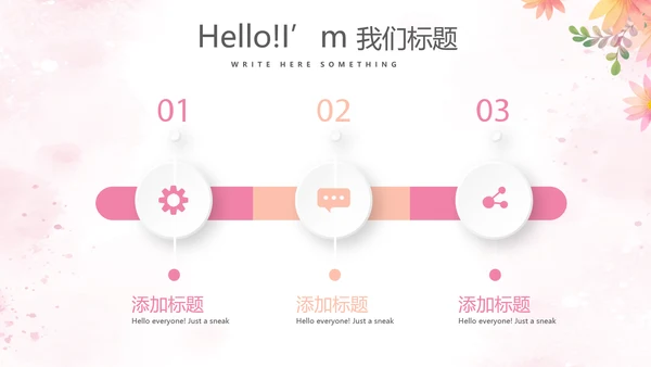 粉色温馨感恩主题班会动态PPT