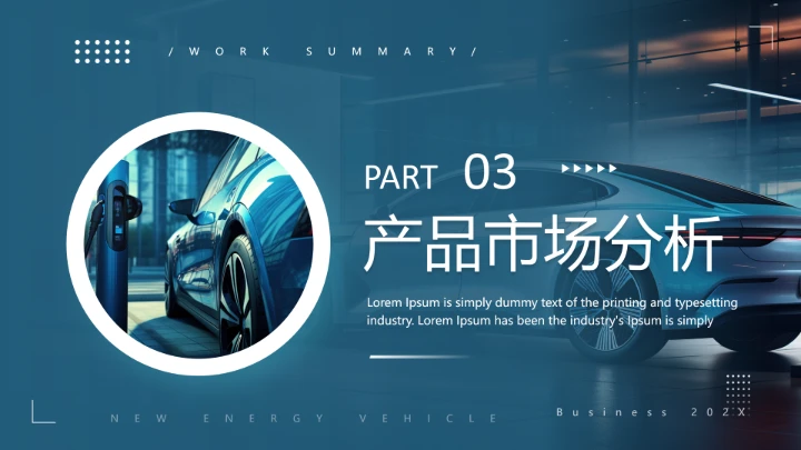 新能源汽车公司介绍新能源项目介绍通用PPT模版