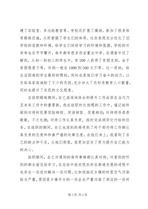 回乡挂职副村长报告 (2).docx
