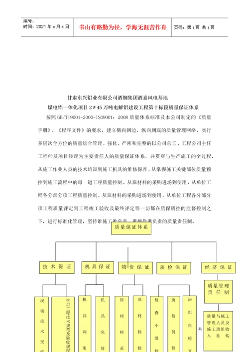 质量管理体系及技术管理体系.docx