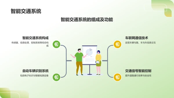 绿色3D风出行安全PPT模板