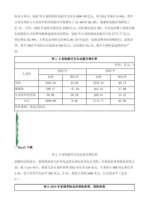 人身保险行业竞争力分析.docx