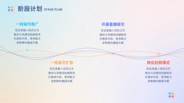 清新弥散风年终总结模板