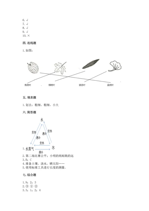 教科版一年级上册科学期末测试卷精品（精选题）.docx