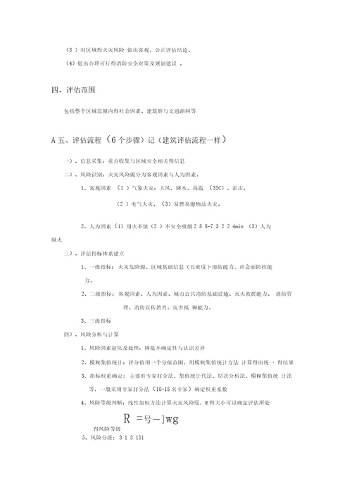 消防安全评估方法与技术要求