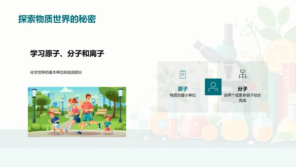 化学基础教程PPT模板