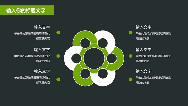 黑绿商务风年终总结汇报PPT模板