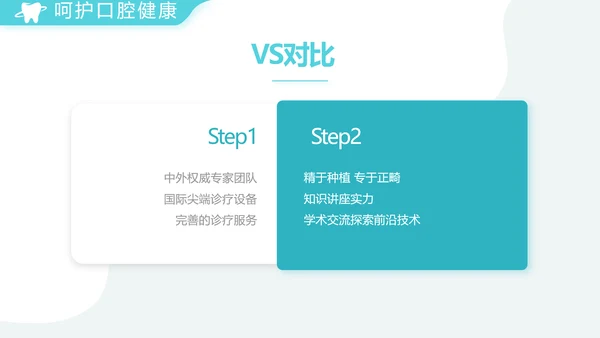 蓝色简约医疗牙科工作总结汇报PPT