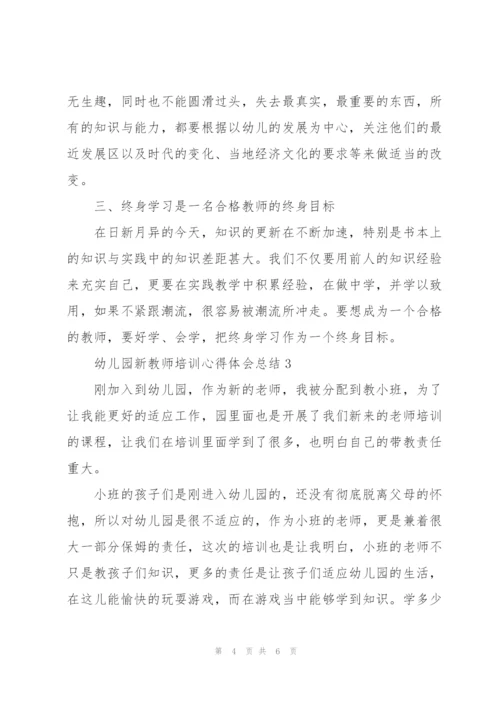 幼儿园新教师培训个人心得体会总结3篇.docx