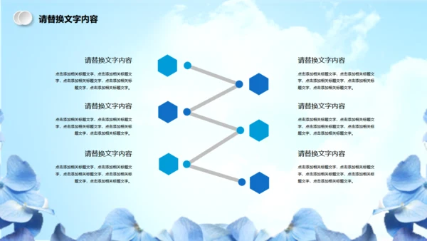 蓝色简约美容医疗整形通用PPT模板