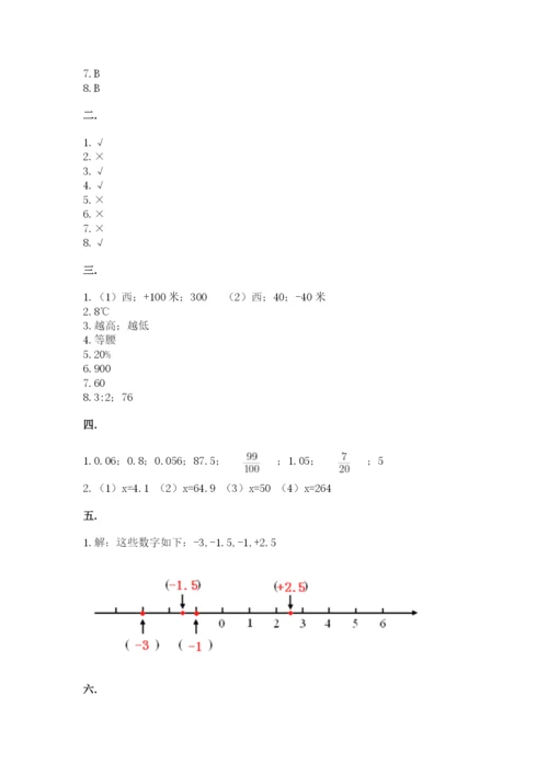 小升初数学综合练习试题含答案（培优b卷）.docx