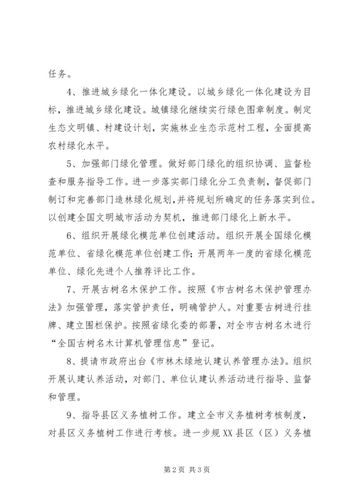 绿化委办公室工作计划.docx