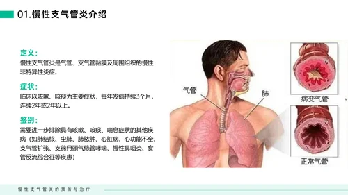 慢性支气管炎预防与治疗PPT模板