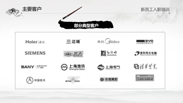千里马公司新员工入职培训PPT模板中国风