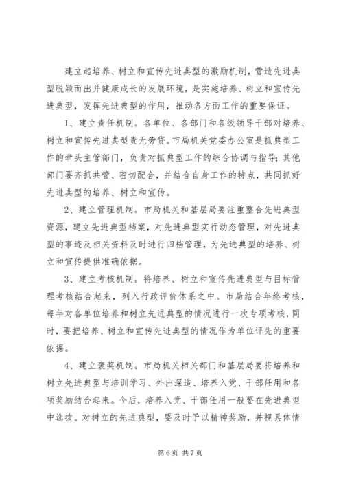 关于做好培养树立和宣传先进典型工作的实施意见.docx