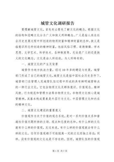 城管文化调研报告.docx