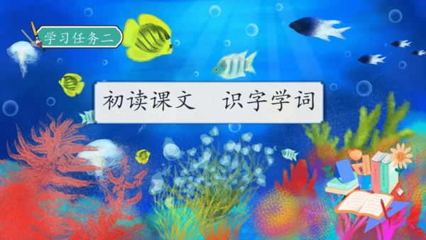【核心素养】部编版语文三年级下册-23. 海底世界 第1课时（课件）