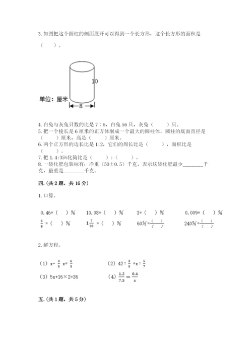 西师大版小升初数学模拟试卷附答案ab卷.docx