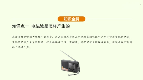 人教版 初中物理 九年级全册 第二十一章 信息的传递 21.2 电磁波的海洋课件（30页ppt）