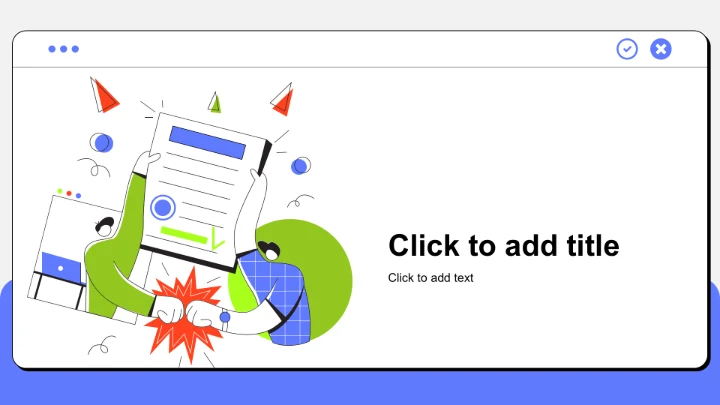 蓝色插画风通用行业员工入职培训PPT主题