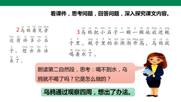 部编1A 第8单元 第6课 乌鸦喝水（2）课件