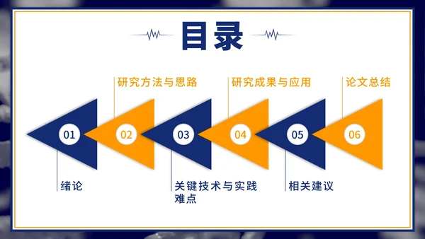 蓝色简约实景通用论文开题文献综述汇报PPT模板