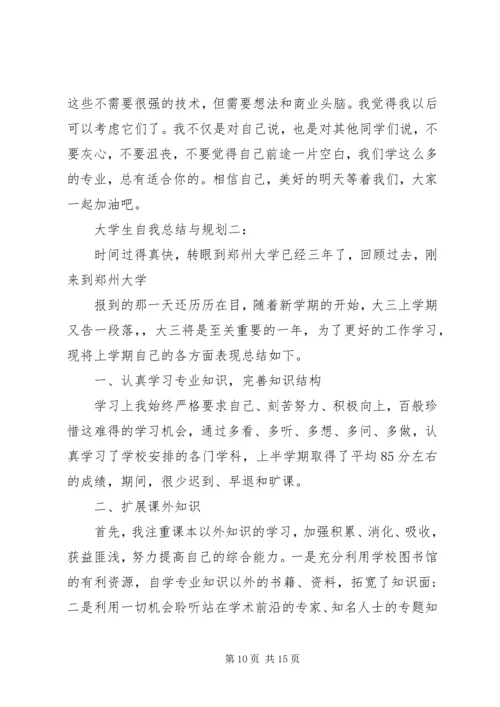 自我总结与自我规划.docx