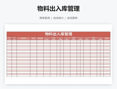物料出入库管理