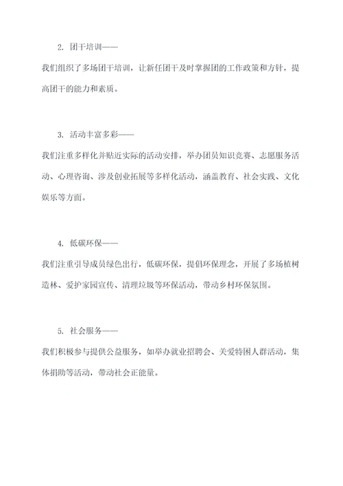 农村基层团支部述职报告