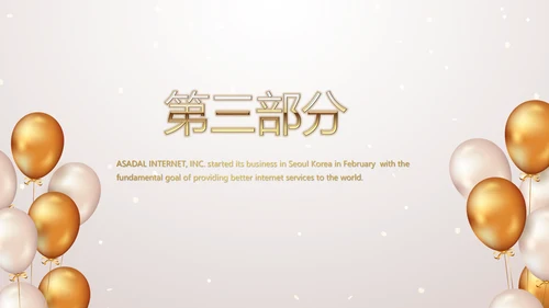 金色气球公司生日会活动策划方案PPT