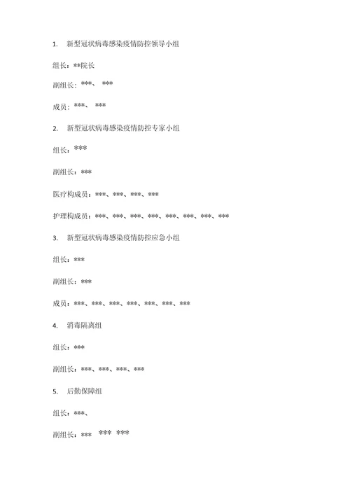 医院新冠肺炎防控应急全新预案