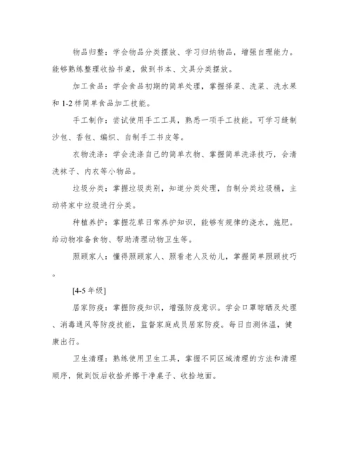 优选小学生劳动教育计划及实施方案参考.docx