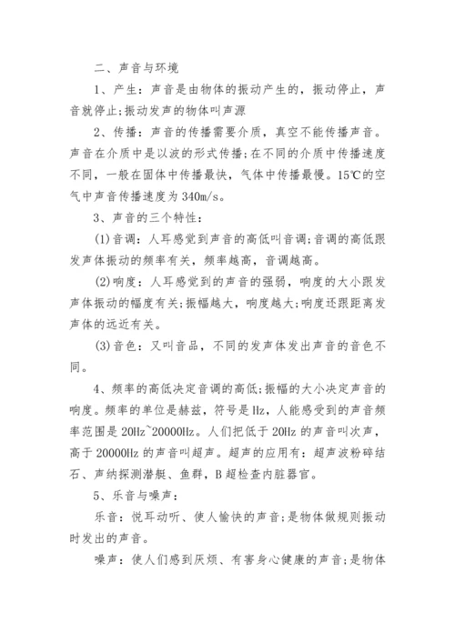 2022初中物理知识点归纳总结最新.docx