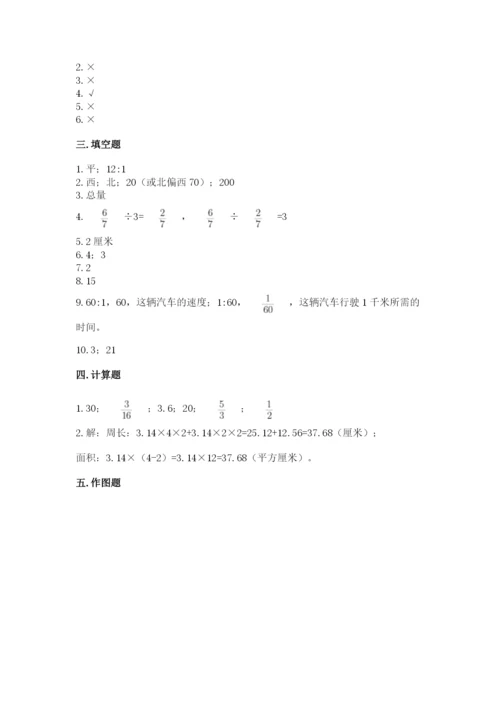 2022六年级上册数学期末测试卷（突破训练）word版.docx