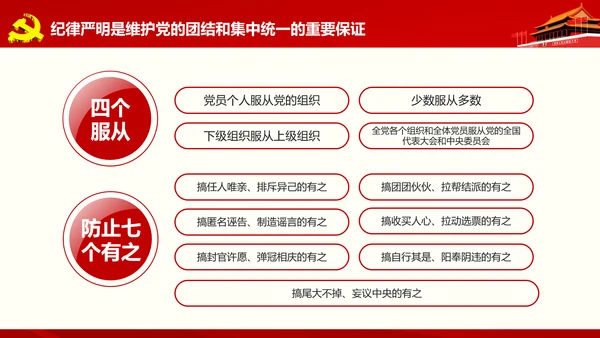 微党课军民融合维护核心听党指挥PPT模板