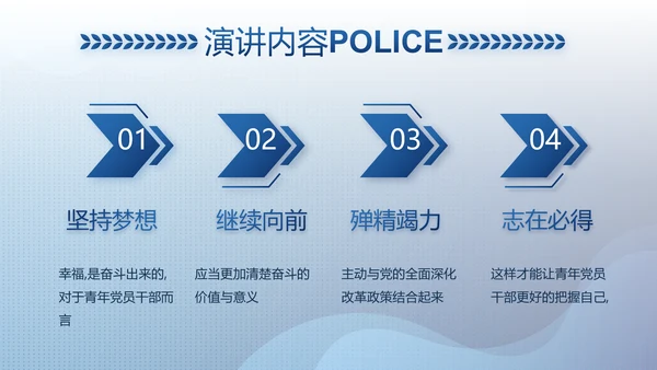 大气公安警察工作总结汇报计划PPT动态模板