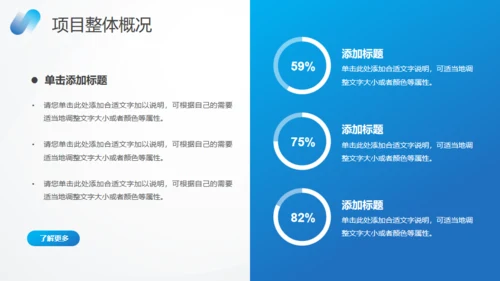 蓝色数据分析报告通用PPT模板