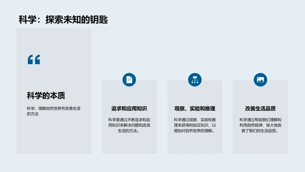 生活中的科学知识PPT模板