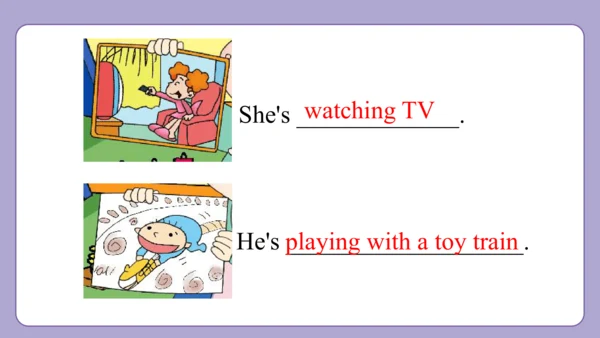 Module 2 Unit 1 She's reading a book 课件(共31张PPT)