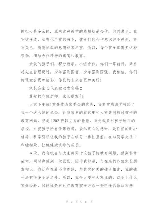 家长会家长代表激动发言稿5篇.docx
