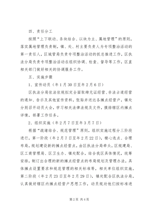 规范摊点管理实施方案.docx