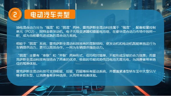 新能源汽车电动汽车概念车通用PPT模板