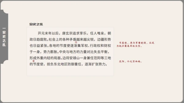 初中历史安史之乱与唐朝衰亡通用PPT模板