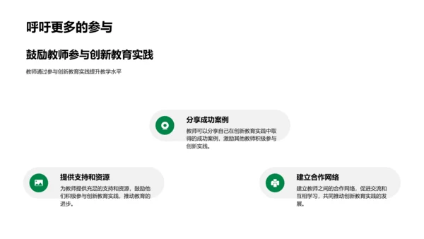 创新教育实践讲解PPT模板