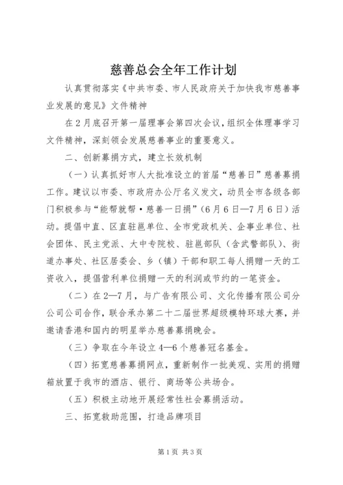 慈善总会全年工作计划 (2).docx