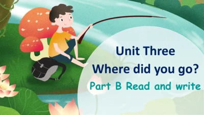 Unit 3 Where did you go Part B Read and write课件（32