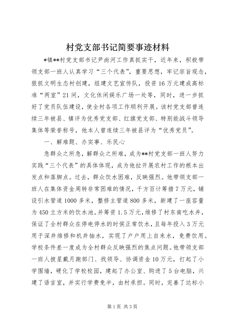 村党支部书记简要事迹材料 (4).docx