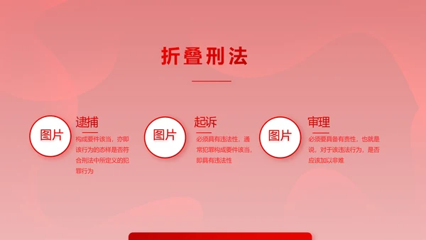 红色大气法律知识讲座年年终总结PPT